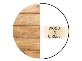 Wood in circle logo